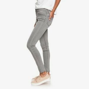 ROXY grey midrise skinny jeans